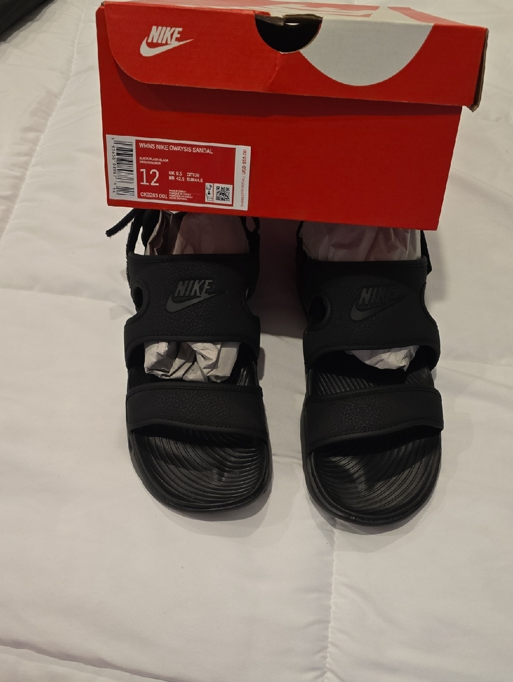 Nike  Black Adjustable Strap Sport Sandals